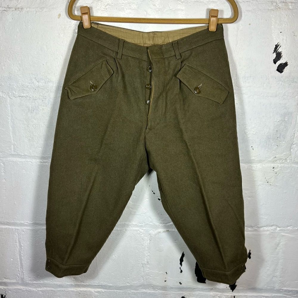 Vintage Italian Wool Armytrousers